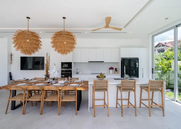 Tropical Brand New 4Br Pool Villa Mina, Just 5 Min Drive From Naiharn
